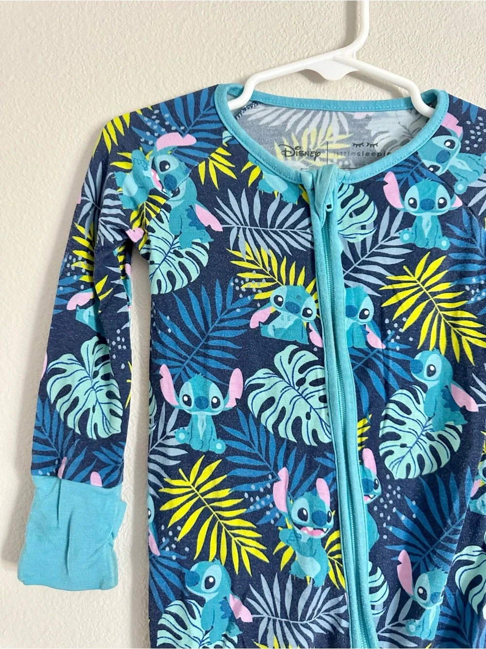 Little Sleepies Disney Aloha Stitch Bamboo Zippy Pajamas 6-12M